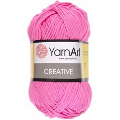 Пряжа YarnArt Creative ярко-розовый (231), 100%хлопок, 85м, 50г, 1шт