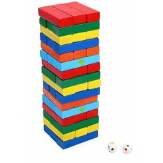 Настольная игра пирамидка деревянная башня Три Кота Denco Store