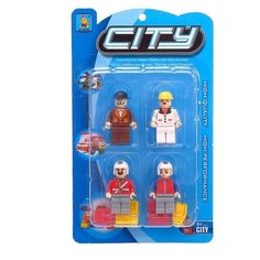 Фигурки для конструктора "Город", 4 детали Ausini