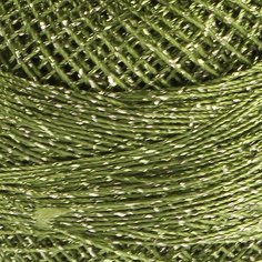 Пряжа "Camelia" 70% полиэстер, 30% люрекс 190м/20гр (420 зелёный) (10 шт) Yarn Art