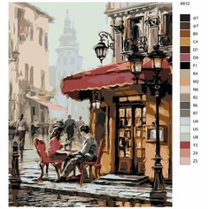 Картина по номерам X-612 "Влюбленная пара" 70x90 Brushes Paints