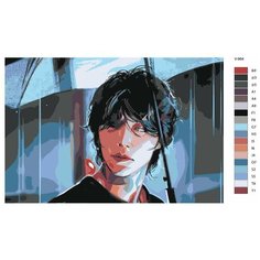 Картина по номерам V-964 "Сериал. Дорама История девятиxвостого лиса. Портрет Lee Yeon", 70x110 см Brushes Paints