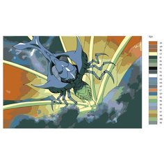 Картина по номерам Т 21 "Семихвостый Чоу Мей", 60x90 см Brushes Paints