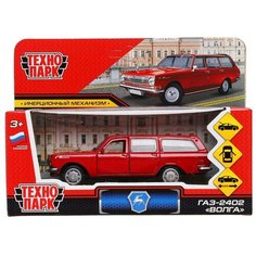 Технопарк Машина ГАЗ -2402 Волга 12 см металл, красный 2402-12-RD с 3 лет