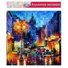 Centrum Алмазная мозаика без подрамника, частичное заполнение «Вечерний город» 40 × 30 см