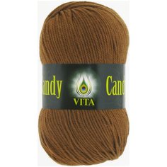 Пряжа Vita Candy (Канди) 2548 корица 100% шерсть 100г 178м 5шт