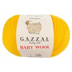 Пряжа Gazzal Baby Wool (812 - Жёлтый)