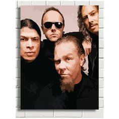 Картина по номерам Музыка Metalica Джеймс Хетфилд - 6311 В 30x40