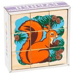 Кубики «Животные леса», 9 элементов Томик