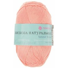 Пряжа Пехорка Вискоза натуральная лосось (283), 100%вискоза, 400м, 100г, 1шт
