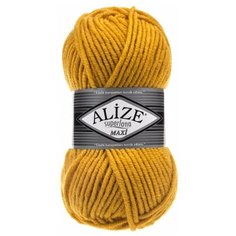 Пряжа Alize Superlana Maxi, 25 % шерсть, 75 % акрил, 100 г, 100 м, 5 шт., 488 цыпленок
