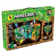 Конструктор Minecraft джунгли 866 деталей Renzaima