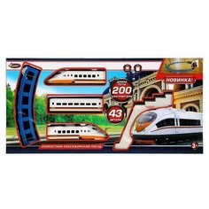 Железная дорога 200см, на бат. в кор. ТМ "играем вместе" 1609B200-R