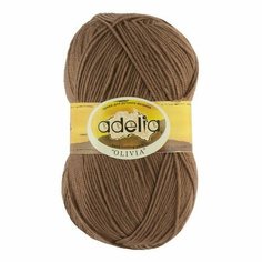 Пряжа ADELIA OLIVIA 5 шт. в упак. цвет №23 св. коричневый (OLIVIA-№23 св. коричневый)