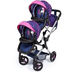 Коляска для двух кукол Twin Neo, с единорогом 26254AA Bayer