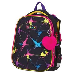 Berlingo Ранец Expert "Neon fashion", RU07106, черный/розовый/желтый
