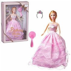 Кукла Junfa Atinil Мой первый бал (в розовом платье) в наборе c диадемой и другими аксессуарами, 28см