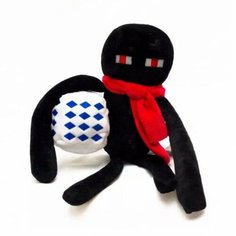 Мягкая игрушка Minecraft Enderman red scarf "Эндермен c лазуритовым блоком руды", 26 см Jazwares