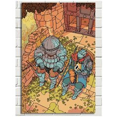 Картина по номерам игра Dark Souls (Сигмайер, Арториас, Гвин) - 8404 В 60x40