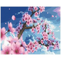 Картина по номерам "Цветущая вишня", 40x50 см, ВанГогВоМне