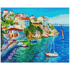 Алмазная мозаика "Берег у моря", 40x50 см, ВанГогВоМне