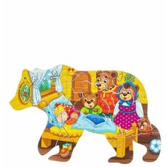 Фигурный пазл WoodLand Toys "Три медведя", 20 деталей (147209)