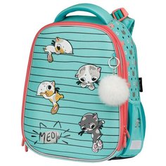 Berlingo ранец Kittens, green