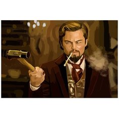 Картина по номерам на холсте джанго освобожденный Леонардо ди Каприо - 4