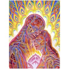 Картина по номерам на холсте эзотерика души тела космоса провидения таинств йога - 1654 30X40