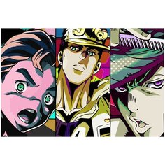 Картина по номерам на холсте аниме jojo джоджо - 2388