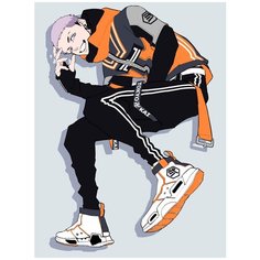 Картина по номерам на холсте Аниме Токийские мстители 5275 30x40