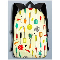 Рюкзак кухня ложки, вилка, готовка, кулинария, еда - 174 А3 Brut Bag