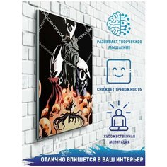 Картина по номерам на холсте Игра Hollow knight (PS 5, PS 4, PS 3, Xbox 360, Xbox ONE, PC, ios) - 9435 В 30x40