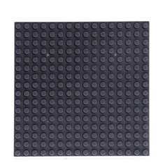 Пластина-основание для конструктора, 12,8 × 12,8 см, цвет серый NO Name