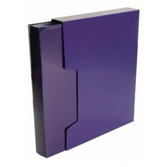 Папка c 80 вкладышами А4, 700 мкм, Calligrata DeLuxe, 40 мм, в коробке, синяя