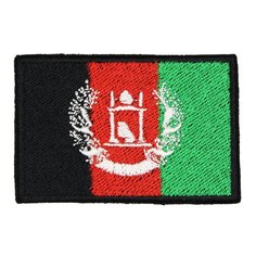 Нашивка, патч, шеврон "Флаг Афганистана" 60x40mm PTC315 22 ПИНГВИНА