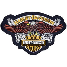 Нашивка, патч, шеврон "Орел Harley Davidson. Est. 1903" 290x195mm PTC253 22 ПИНГВИНА