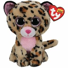 Мягкая игрушка TY Леопард Лэйси, корчнево-розовый, 25 см 36490