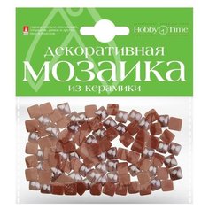 Мозаика декоративная из керамики 8Х8 ММ,100 ШТ, коричневый Hobby Time
