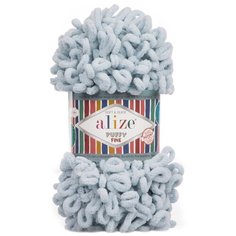Пряжа Alize Puffy Fine, 100 г, 14.5 м, 1 шт., 500 серый