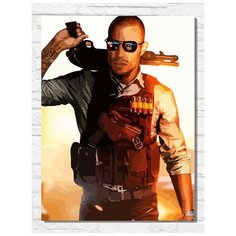 Картина по номерам на холсте игра Battlefield Hardline - 9534 В 30x40
