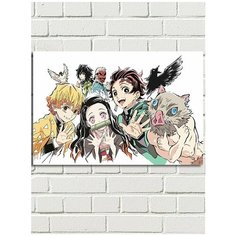 Картина по номерам аниме клинок рассекающий демонов - 8138 Г 60x40