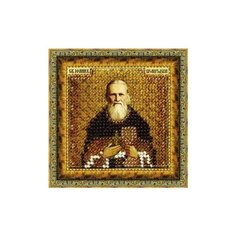 Рисунок на ткани вышивальная мозаика арт. 4014 Икона Иоан Кронштадский 6,5х6,5 см
