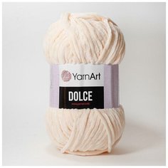 Плюшевая пряжа YarnArt Dolce (Дольче) - 2 мотка 779 светло-розовый, для вязания игрушек, 100% микрополиэстер 120м/100г