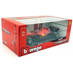 Машинка BBurago 1:18 Ferrari SF21 №55 с фигуркой пилота C. Sainz 18-16809