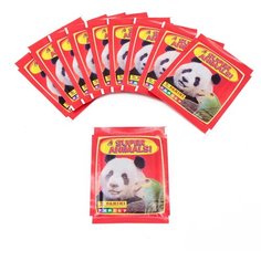 10 пакетиков наклеек Panini "Super Animals" (50 наклеек)