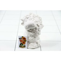 Раскраска гипсовая Коровка с цветком 239 Opt Baza