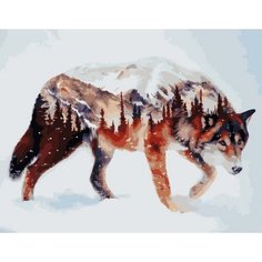 Картина по номерам Волчий мир 40х50 см Hobby Home