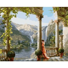 Картина по номерам Дом у подножья гор 40х50 см Hobby Home