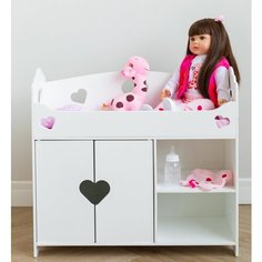 Кроватка для куклы до 60 см реборн с комодом Kykli Reborn